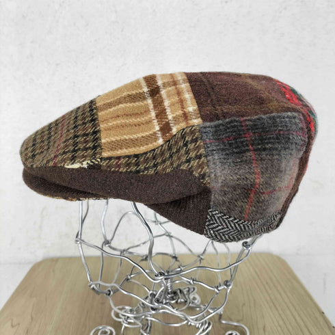 ブルックスブラザーズ 346 BROOKS BROTHERS ウールパッチワークハンチング帽 メンズ  L